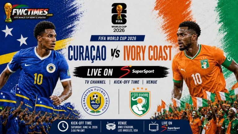 Watch Curaçao vs Ivory Coast Live on SuperSport, Kick off, Venue
