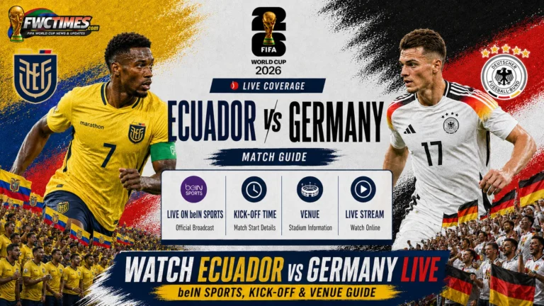 Watch Ecuador vs Germany Live on beIN Sports, Kick off, Venue