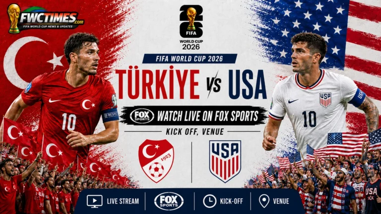 Watch Türkiye vs USA Live on FOX Sports, Kick off, Venue