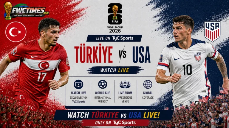 Watch Türkiye vs USA Live on TyC Sports, Kick off, Venue
