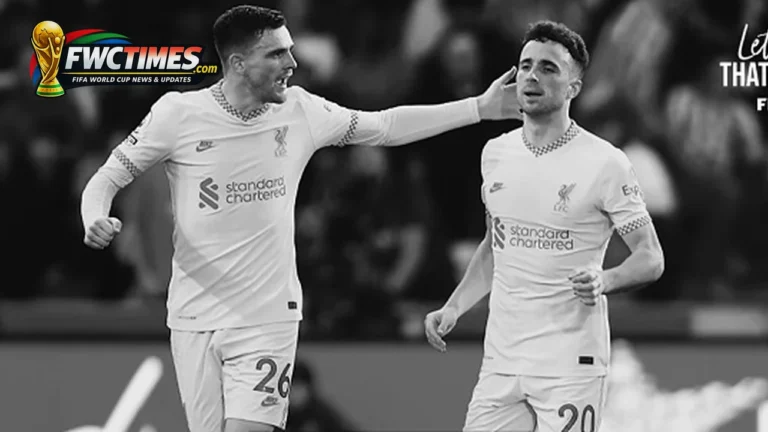Andy Robertson during the Diogo Jota World Cup tribute feature