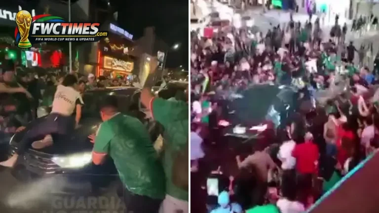 Cabo San Lucas street scene after Mexico World Cup celebration incident