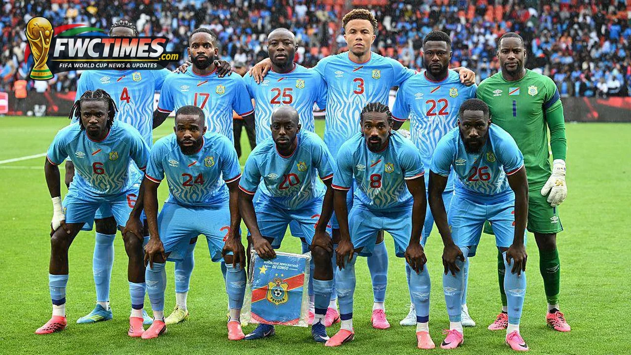 DR Congo players during World Cup 2026 preparation before the closed-door Chile friendly