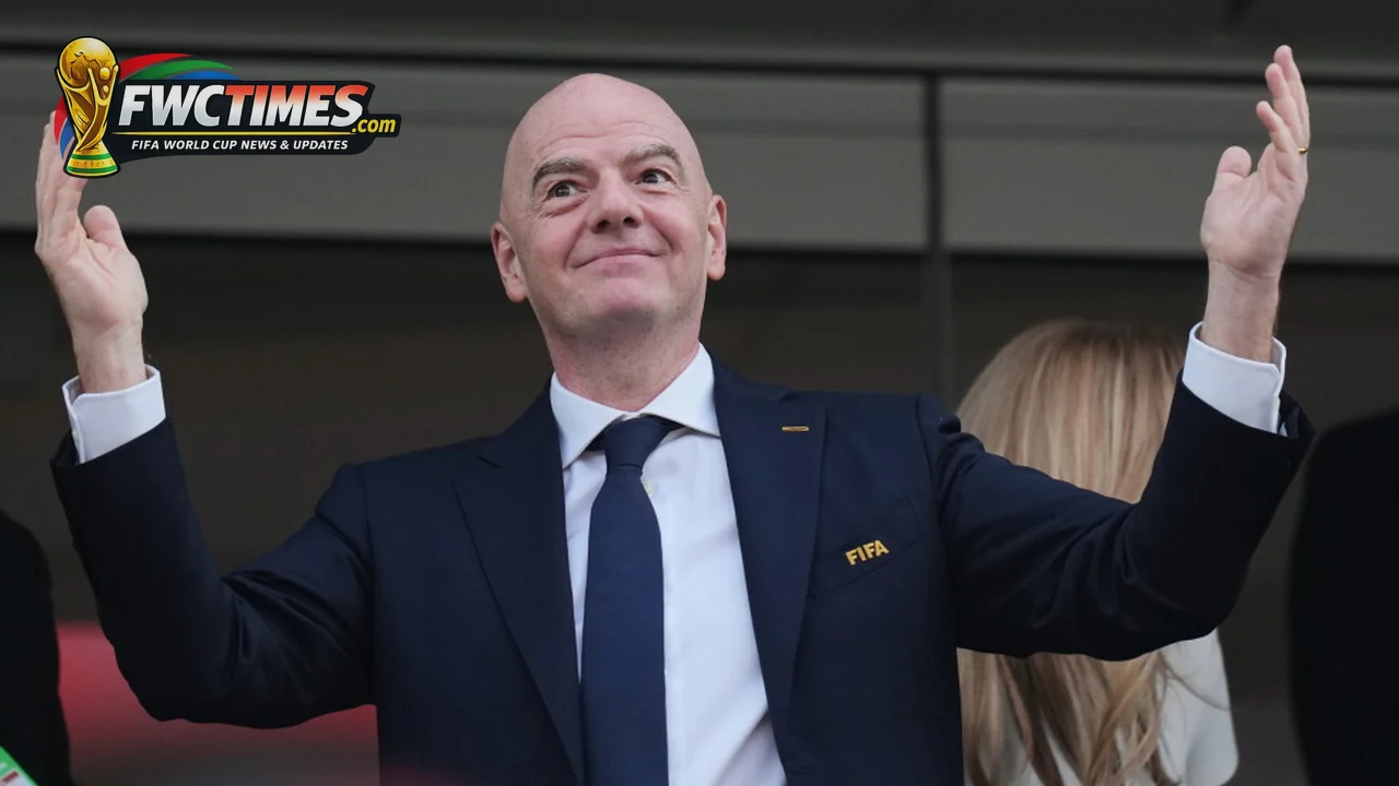 Gianni Infantino speaks about World Cup hydration breaks during FIFA World Cup 2026