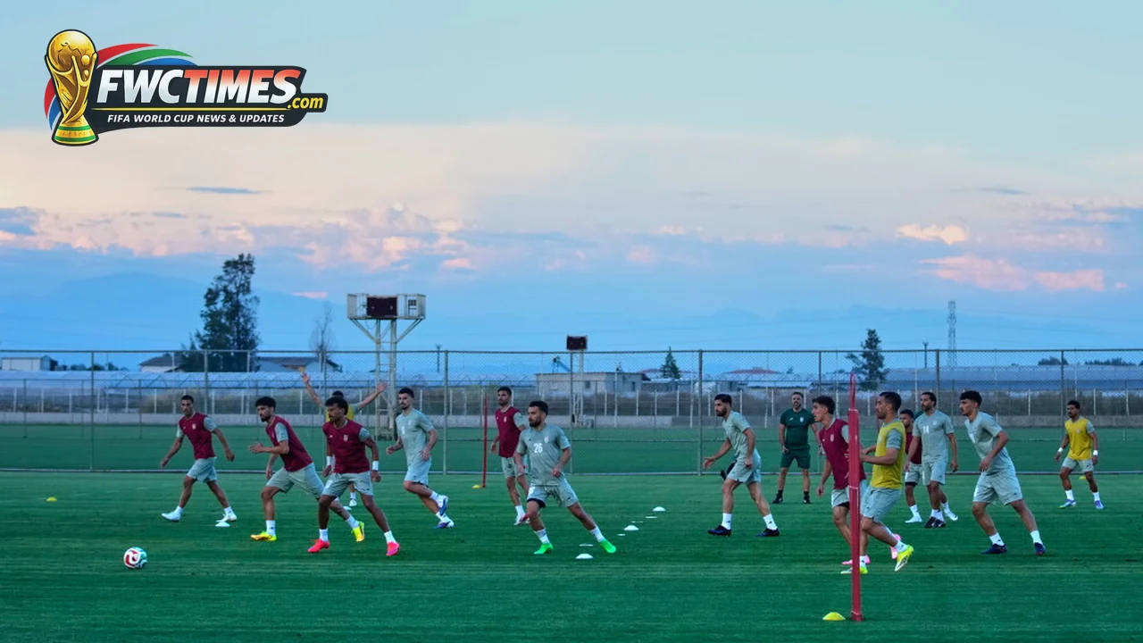 Iran national team training before World Cup visa approval for United States matches
