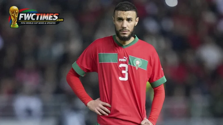 Noussair Mazraoui during Morocco's World Cup 2026 preparation