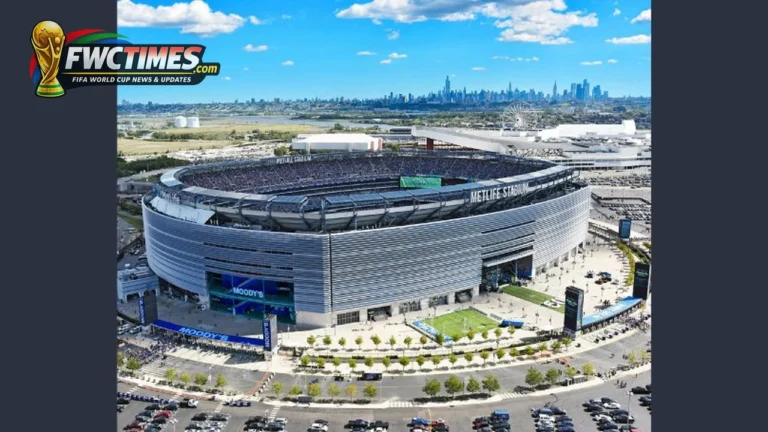 MetLife Stadium before the World Cup 2026 final and LEED Gold sustainability push