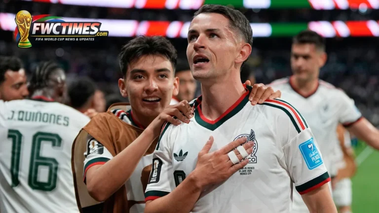 Mexico players celebrate Alvaro Fidalgo goal against Czech Republic at World Cup 2026