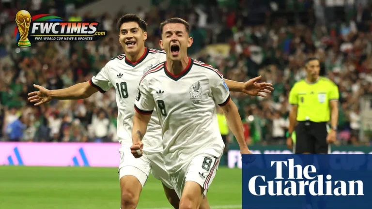 Mexico players celebrate during Czechia World Cup 2026 match at Azteca Stadium