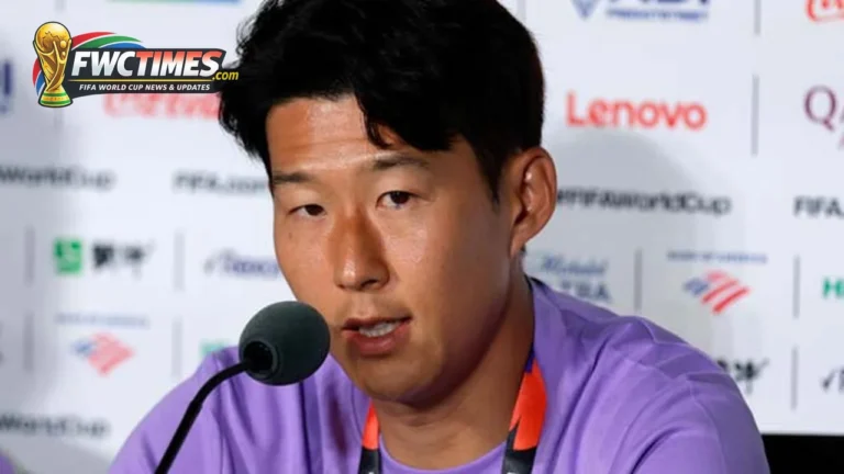 Son Heung-min speaking before South Korea's World Cup 2026 opener against Czechia