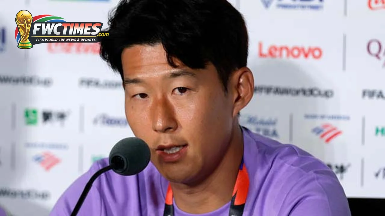 Son Heung-min speaking before South Korea's World Cup 2026 opener against Czechia