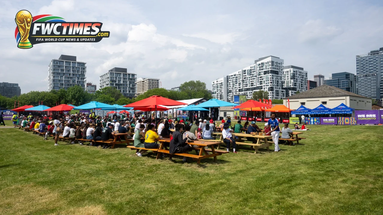 World Cup supporters gathering in Toronto before matches at BMO Field