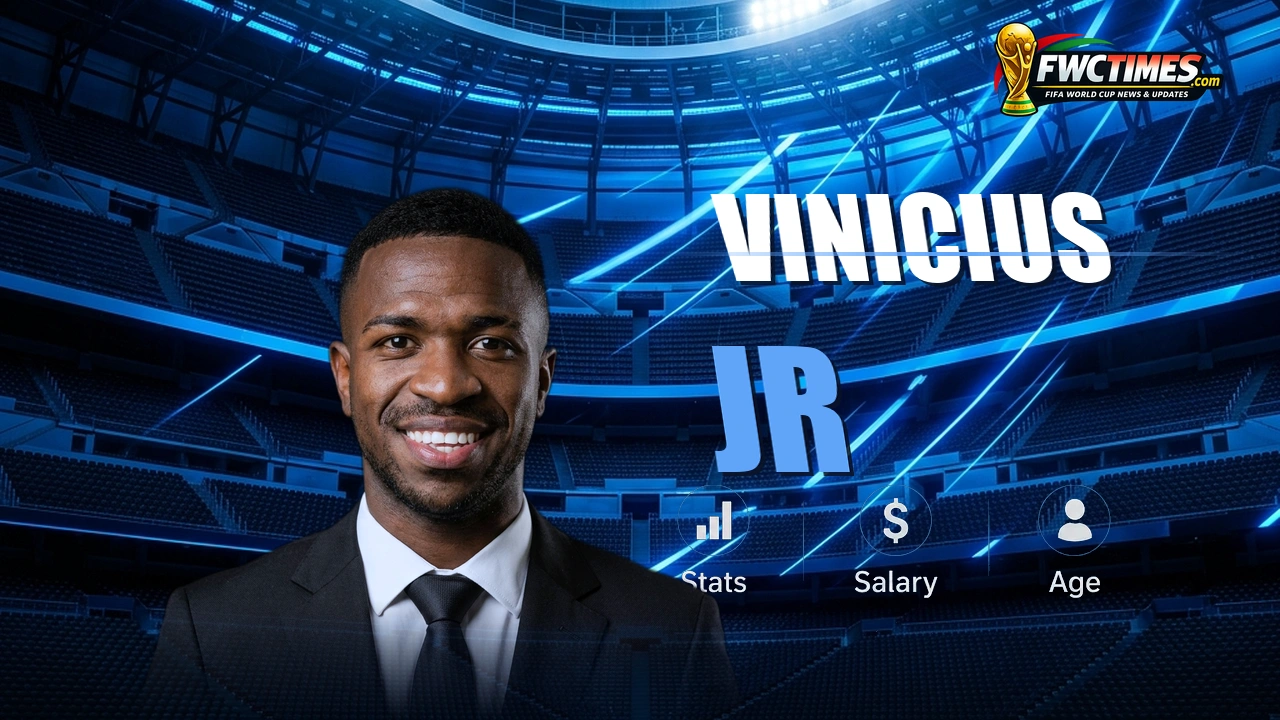 Vinicius Jr FIFA World Cup 2026 Stats Age Salary