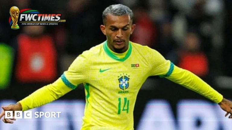 Brazil full-back Wesley leaves the field after an injury against Egypt