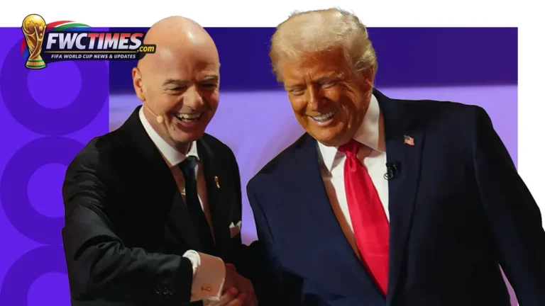 Gianni Infantino and officials discussing World Cup 2026 business revenue