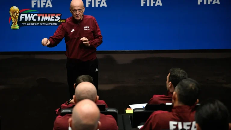 FIFA referee seminar image before the 2026 World Cup officiating team gathers