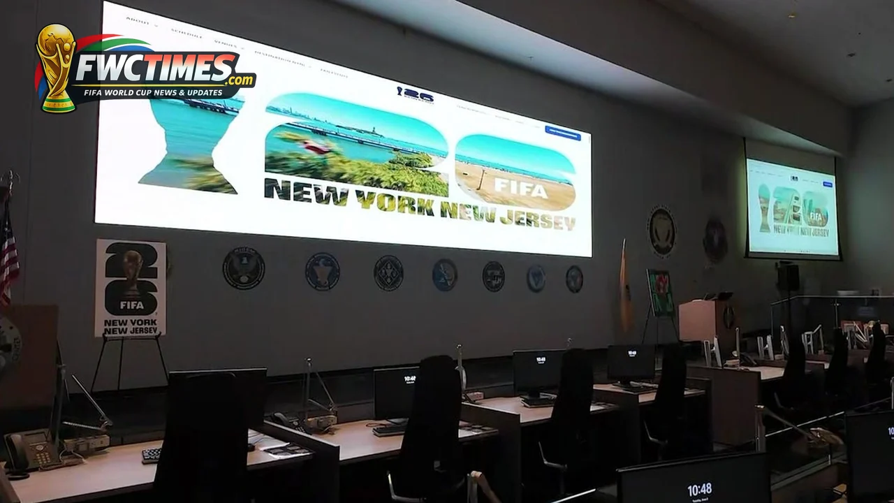 World Cup security command center in New Jersey before FIFA World Cup 2026