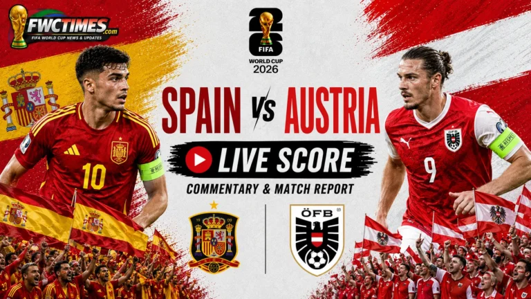 Spain vs Austria live score graphic with commentary and match report updates—click to follow every key moment.