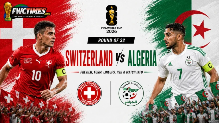 Switzerland vs Algeria Preview, Form, Lineups, H2H & Match Info