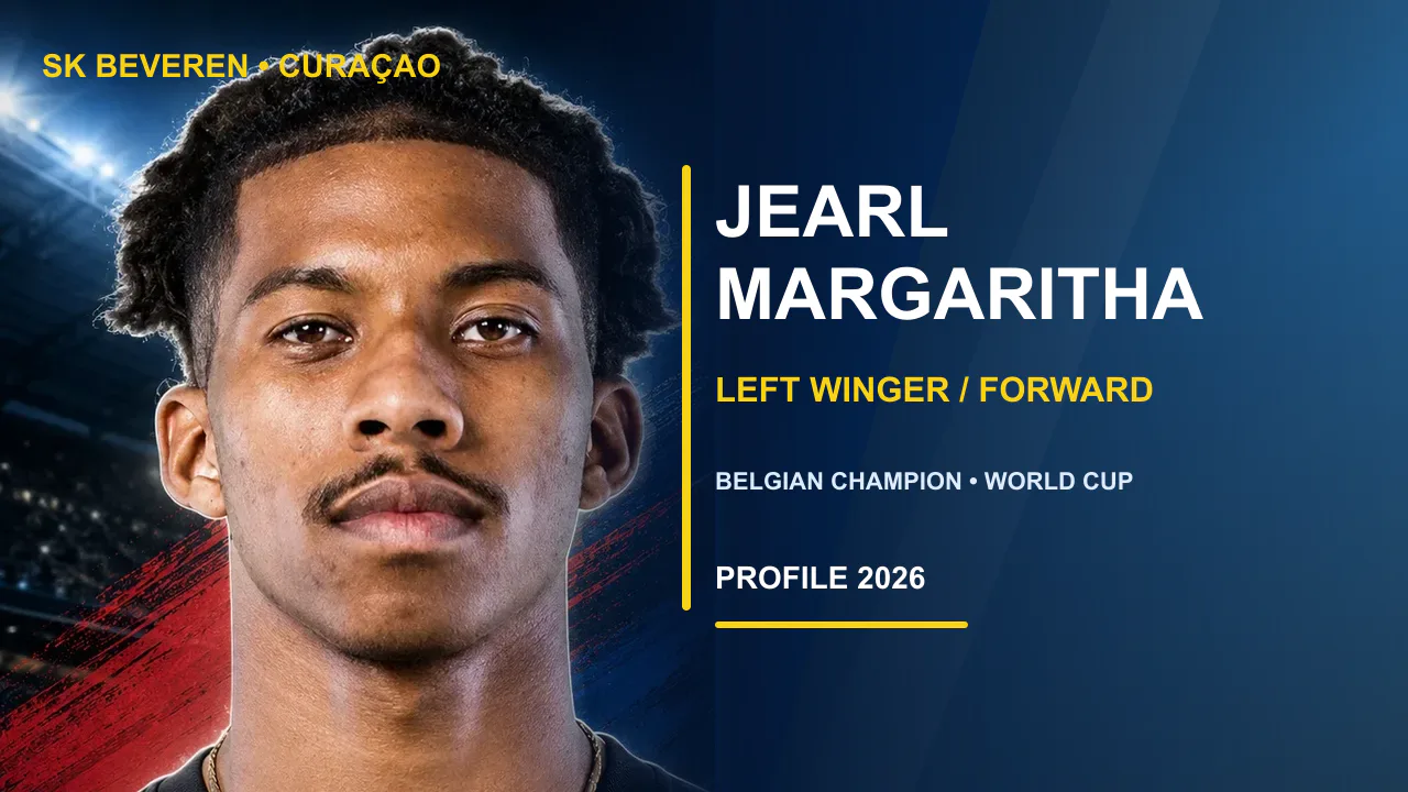 Jearl Margaritha, SK Beveren winger and Curaçao international
