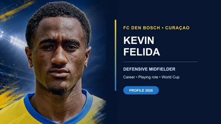 Kevin Felida, FC Den Bosch midfielder and Curaçao international