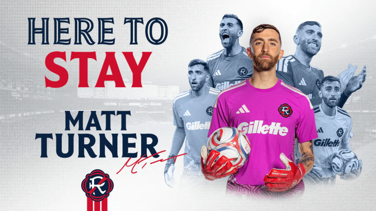Matt Turner in New England Revolution goalkeeper kit for his 2026 profile